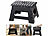 PEARL 2er-Set Klappbarer Tritthocker für Kinder und Erwachsene, 22 cm PEARL Klappbare Tritthocker für Kinder und Erwachsene