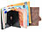 Semptec Urban Survival Technology RFID-Kartenetui mit Münz- und Scheinfach, braun Semptec Urban Survival Technology RFID-Etuits für Karten und Geldscheine