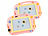 Playtastic 2er-Set Kinder-Magnet-Maltafel mit Magnetstift und 2 Stempeln, rosa Playtastic Maltafeln Zaubertafeln