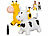 Playtastic 2er-Set aufblasbare Hüpftiere "Kuh" & "Giraffe",für Kinder ab 3 Jahren Playtastic Aufblasbare Hüpftiere