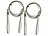 PEARL sports 2er-Set Fitness-Springseile, selbstverriegelndes Kugellagersystem, 3 m PEARL sports Metall-Springseile 
