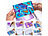 infactory Peinture marbrée pour enfants, 6 couleurs, 20 feuilles de papier infactory peintures de marbrure à l'eau