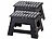 PEARL 2er-Set Klappbarer Tritthocker für Kinder und Erwachsene, 22 cm PEARL Klappbare Tritthocker für Kinder und Erwachsene