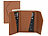 Xcase 2er-Set Kartenhalter & Geldbörse für iPhone, MagSafe, 4 Karten, braun Xcase Kartenhalter-Wallet für iPhone mit MagSafe, klappbar, für 3 Karten 