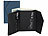 Xcase 2er-Set Kartenhalter & Geldbörse für iPhone, MagSafe, blau & schwarz Xcase Kartenhalter-Wallet für iPhone mit MagSafe, klappbar, für 3 Karten