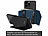 Xcase 2er-Set Kartenhalter & Geldbörse für iPhone, MagSafe, blau & schwarz Xcase Kartenhalter-Wallet für iPhone mit MagSafe, klappbar, für 3 Karten