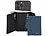 Xcase 2er-Set Kartenhalter & Geldbörse für iPhone, MagSafe, blau & schwarz Xcase Kartenhalter-Wallet für iPhone mit MagSafe, klappbar, für 3 Karten
