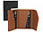 Xcase 2er-Set Kartenhalter & Geldbörse für iPhone, MagSafe, schwarz & braun Xcase Kartenhalter-Wallet für iPhone mit MagSafe, klappbar, für 3 Karten