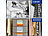 infactory 6er-Set Faltbare Aufbewahrungstaschen mit durchsichtigen Fenstern infactory Unterbett Aufbewahrungstaschen