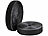 PEARL 8er-Set ultrastarke Premium-Klettbänder, selbstklebend, 25mm, 8 Meter PEARL Klettbänder mit Nylon-Schlaufen/-Haken, selbstklebend