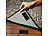 PEARL 8er-Set ultrastarke Premium-Klettbänder, selbstklebend, 25mm, 8 Meter PEARL Klettbänder mit Nylon-Schlaufen/-Haken, selbstklebend