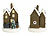 infactory 25-teiliges Deko-Weihnachtsdorf mit 6 LEDs, Batteriebetrieb infactory Deko-Weihnachtsdörfer mit LED-Beleuchtung