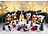 infactory 25-teiliges Deko-Weihnachtsdorf mit 6 LEDs, Batteriebetrieb infactory Deko-Weihnachtsdörfer mit LED-Beleuchtung