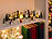 infactory 25-teiliges Deko-Weihnachtsdorf mit 6 LEDs, Batteriebetrieb infactory Deko-Weihnachtsdörfer mit LED-Beleuchtung