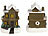 infactory 25-teiliges Deko-Weihnachtsdorf mit 6 LEDs, Batteriebetrieb infactory Deko-Weihnachtsdörfer mit LED-Beleuchtung