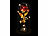 Lunartec Ewige rote Rose unter Glas mit LED-Licht, 21,5 cm, in Geschenktasche Lunartec Ewige Rosen unter Glaskuppel mit LED-Licht in Geschenkverpackung