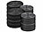 PEARL 8er-Set ultrastarke Premium-Klettbänder, selbstklebend, 25mm, 8 Meter PEARL Klettbänder mit Nylon-Schlaufen/-Haken, selbstklebend