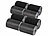 PEARL 4er-Set Klettbänder mit Nylon-Schlaufen/Haken, selbstklebend, 8 m PEARL Klettbänder mit Nylon-Schlaufen/-Haken, selbstklebend