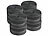 PEARL 8er Set Ultrastarkes Premium-Klettband, 25 mm, 8 Meter PEARL Klettbänder mit Nylon-Schlaufen/-Haken, zum Aufnähen