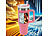 Rosenstein & Söhne Doppelwandiger Vakuum-Thermobecher, 1.200 ml, mit Strohhalm, pink Rosenstein & Söhne XXL-Thermobecher für Auto-Getränkehalter