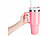Rosenstein & Söhne Doppelwandiger Vakuum-Thermobecher, 1.200 ml, mit Strohhalm, pink Rosenstein & Söhne XXL-Thermobecher für Auto-Getränkehalter