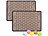 Rosenstein & Söhne 2er-Set rutschfeste Macarons-Silikon-Backmatten, 40 x 30 cm Rosenstein & Söhne Silikon-Backmatte für für Macarons