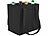 PEARL 4er-Set Filz-Flaschen-Tragetaschen, 6 Flaschen, 1,5 Liter, schwarz PEARL Filz-Flaschen-Tragetaschen