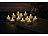 Lunartec 24er-Set LED-Akku-Teelichter mit USB-Ladestation, Fernbedienung, Timer Lunartec 