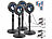 PEARL 4er-Set RGB-LED-Sonnenuntergangslampen, 16 Farben, Fernbedienung PEARL RGB Sonnenuntergangslampen Stimmungslicht, 16 Farben