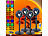 PEARL 4er-Set RGB-LED-Sonnenuntergangslampen, 16 Farben, Fernbedienung PEARL RGB Sonnenuntergangslampen Stimmungslicht, 16 Farben