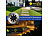 Lunartec 12er-Set Akku-Solar-Bodenleuchten, Edelstahlgehäuse, 8 LEDs, wamweiß Lunartec 
