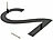 PEARL Hausnummer aus Metall, Nummer 2, 200 x 130 x 2 mm, schwarz PEARL Hausnummern aus Metall