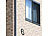 PEARL Hausnummer aus Metall, Nummer 6, 200 x 130 x 2 mm, schwarz PEARL Hausnummern aus Metall