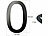 PEARL Hausnummer aus Metall, Nummer 0, 200 x 130 x 2 mm, schwarz PEARL Hausnummern aus Metall