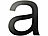 PEARL Hausnummer aus Metall, Buchstabe a, 150 x 130 x 2 mm, schwarz PEARL Hausnummern aus Metall