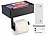 infactory 2er-Set Toilettenpapierhalterungen mit Feuchttücherbox, ohne Bohren infactory Toilettenpapierhalterungen mit Feuchttücherbox, ohne Bohren, zum Kleben