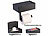 infactory 2er-Set Toilettenpapierhalterungen mit Feuchttücherbox, ohne Bohren infactory Toilettenpapierhalterungen mit Feuchttücherbox, ohne Bohren, zum Kleben