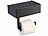 infactory 2er-Set Toilettenpapierhalterungen mit Feuchttücherbox, ohne Bohren infactory Toilettenpapierhalterungen mit Feuchttücherbox, ohne Bohren, zum Kleben