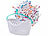 PEARL Bunte Soft-Clip-Wäscheklammern, 48 Stück, 3 Farben, Aufbewahrungskorb PEARL Soft-Clip-Wäscheklammern abdruckfrei und wäscheschonend