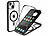 Xcase 360°-Schutzhülle für iPhone 14, stoßfest, MagSafe-kompatibel, schwarz Xcase 360°-Ganzkörper-Schutzhüllen für iPhone 14 mit Glas-Displayschutzfolie, MagSafe-kompatibel, stoßfest