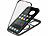 Xcase 360°-Schutzhülle für iPhone 14 Pro Max, stoßfest, MagSafe-komp., schw. Xcase 360°-Ganzkörper-Schutzhüllen für iPhone 14 Pro Max, Glas-Displayschutzfolie, MagSafe-komp., stoßfest