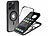 Xcase 360°-Schutzhülle für iPhone 14 Pro Max, stoßfest, MagSafe-komp., schw. Xcase 360°-Ganzkörper-Schutzhüllen für iPhone 14 Pro Max, Glas-Displayschutzfolie, MagSafe-komp., stoßfest