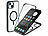 Xcase 360°-Schutzhülle für iPhone 15 Plus, stoßfest, MagSafe-komp., schwarz Xcase 360°-Ganzkörper-Schutzhüllen für iPhone 15 Plus, Glas-Displayschutzfolie, MagSafe-komp., stoßfest
