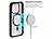 Xcase 360°-Schutzhülle für iPhone 15 Pro, stoßfest, MagSafe-komp., schwarz Xcase 360°-Ganzkörper-Schutzhüllen für iPhone 15 Pro, Glas-Displayschutzfolie, MagSafe-komp., stoßfest