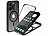 Xcase 360°-Schutzhülle für iPhone 15 Pro, stoßfest, MagSafe-komp., schwarz Xcase 360°-Ganzkörper-Schutzhüllen für iPhone 15 Pro, Glas-Displayschutzfolie, MagSafe-komp., stoßfest