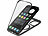 Xcase 360°-Schutzhülle für iPhone 15 Pro Max, stoßfest, MagSafe-komp., schw. Xcase 360°-Ganzkörper-Schutzhüllen für iPhone 15 Pro Max, Glas-Displayschutzfolie, MagSafe-komp., stoßfest