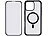 Xcase 360°-Schutzhülle für iPhone 16 Pro Max, stoßfest, MagSafe-komp., schw. Xcase 360°-Ganzkörper-Schutzhüllen für iPhone 16 Pro Max, Glas-Displayschutzfolie, MagSafe-komp., stoßfest