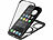 Xcase 360°-Schutzhülle für iPhone 16 Pro Max, stoßfest, MagSafe-komp., schw. Xcase 360°-Ganzkörper-Schutzhüllen für iPhone 16 Pro Max, Glas-Displayschutzfolie, MagSafe-komp., stoßfest