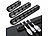 General Office 3er-Set selbstklebende Kabelhalter für 3, 5 und 7 Kabel, schwarz General Office Selbstklebende Kabel-Organizer