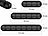 General Office 3er-Set selbstklebende Kabelhalter für 3, 5 und 7 Kabel, schwarz General Office Selbstklebende Kabel-Organizer